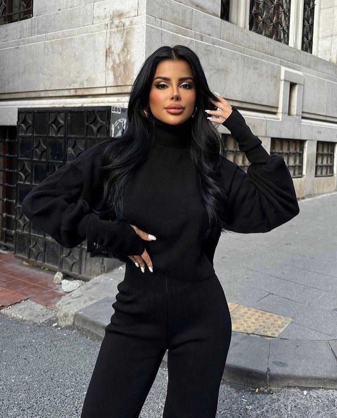 COMPLEU ILIA - NEGRU - eLiaShop.ro Magazin de haine online