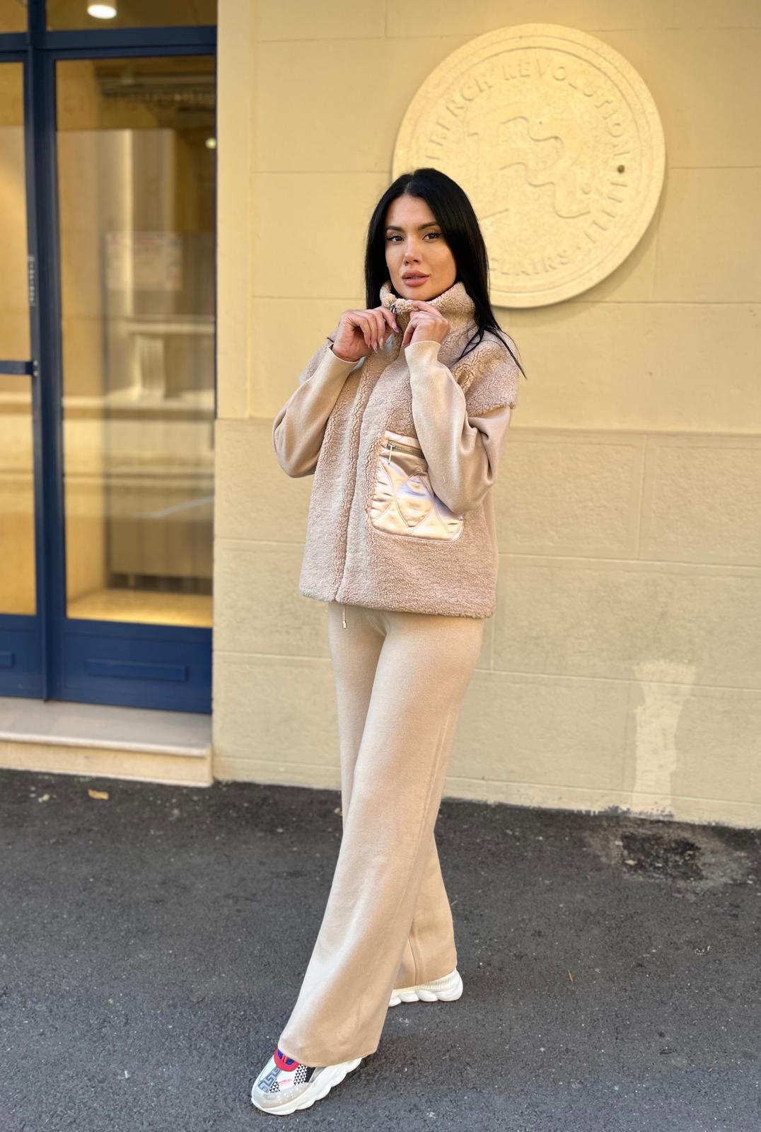 COMPLEU KATE - BEIGE - Magazin de haine online