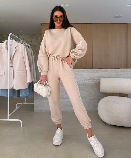 COMPLEU SARA - BEIGE - eLiaShop.ro Magazin de haine online