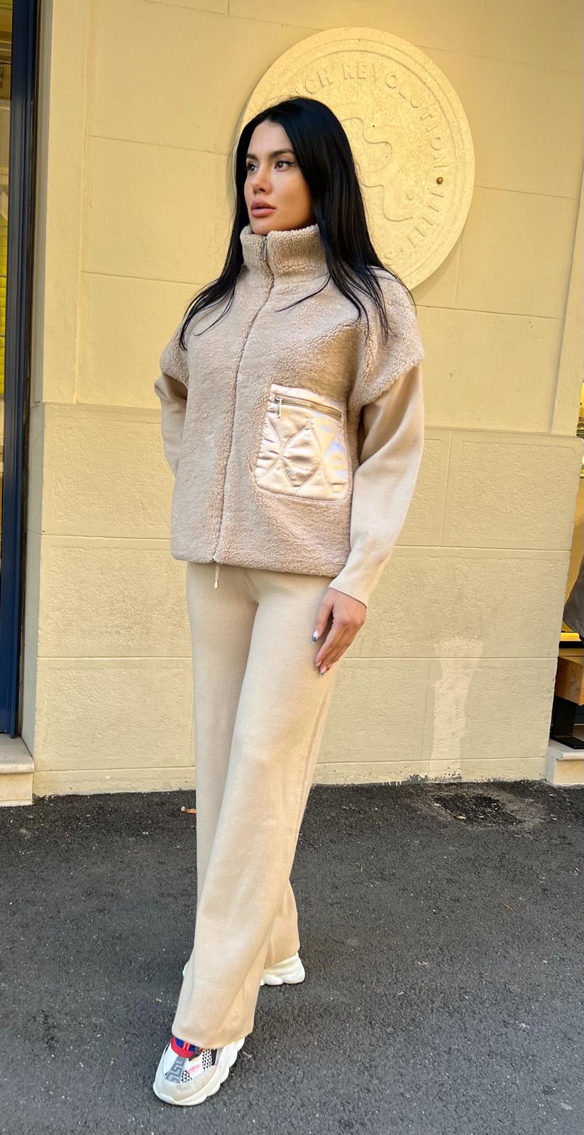 COMPLEU KATE - BEIGE - eLiaShop.ro Magazin de haine online