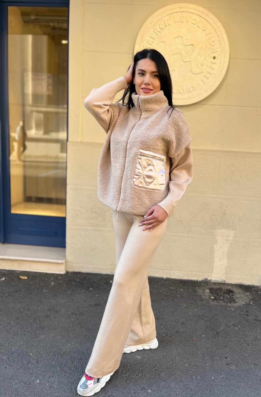 COMPLEU KATE - BEIGE - eLiaShop.ro Magazin de haine online