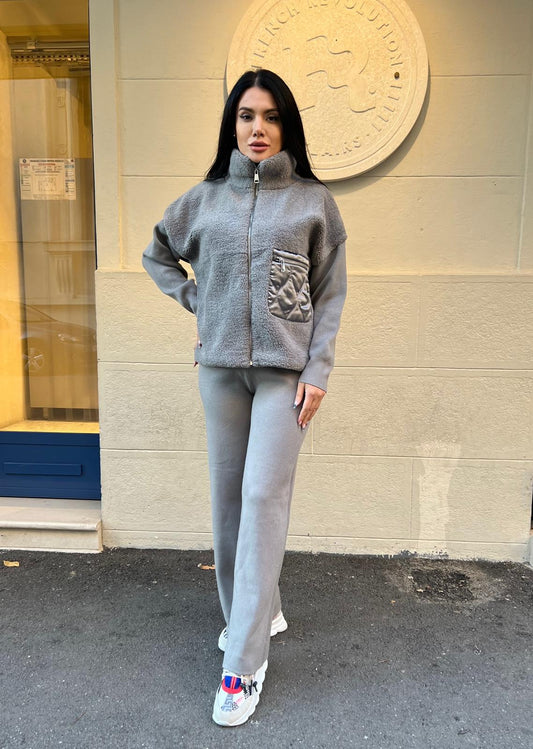 COMPLEU KATE - GRI - eLiaShop.ro Magazin de haine online