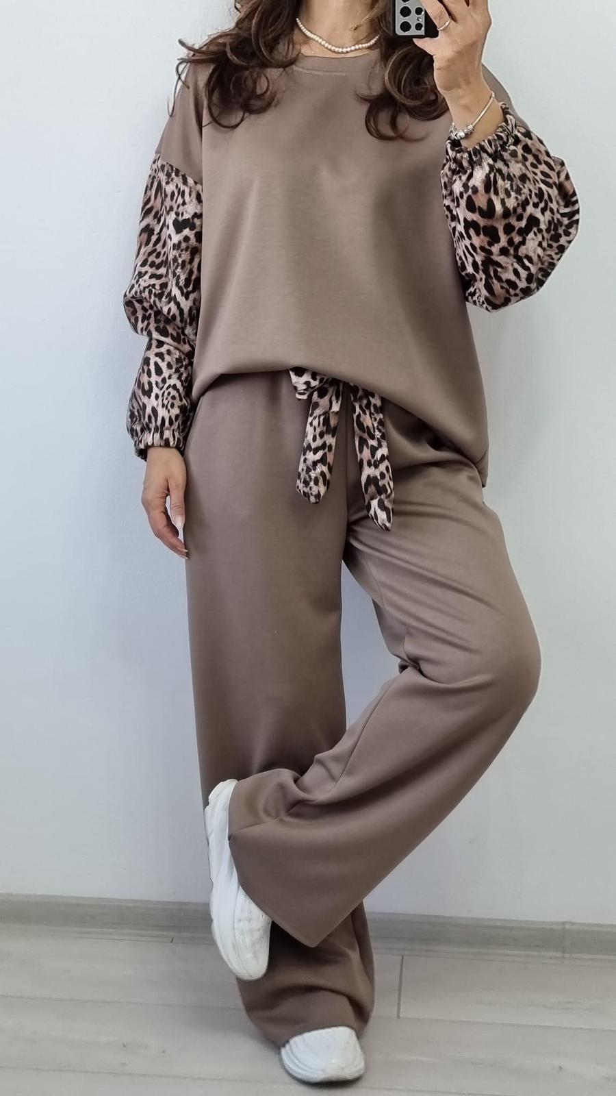COMPLEU LEOPARD DIN BUMBAC - eLiaShop.ro Magazin de haine online