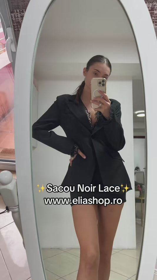 Sacou Noir Lace