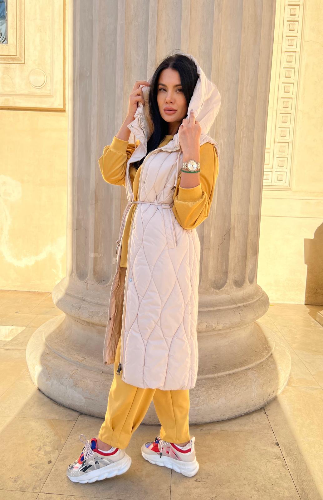 VESTA MARISSA - CREM - eLiaShop.ro Magazin de haine online