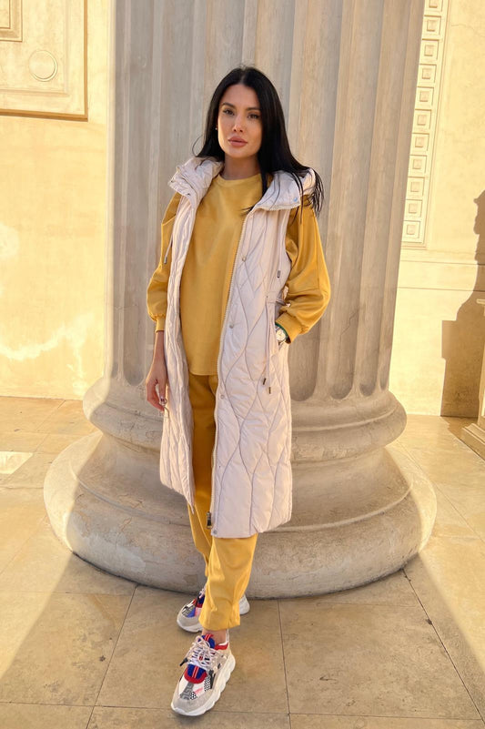 VESTA MARISSA - CREM - eLiaShop.ro Magazin de haine online