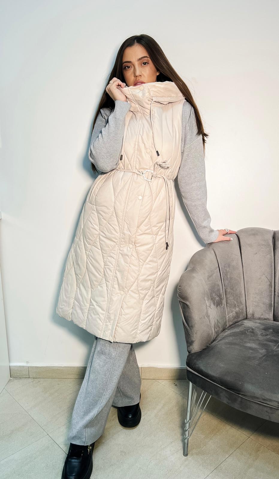 VESTA MARISSA - CREM - eLiaShop.ro Magazin de haine online